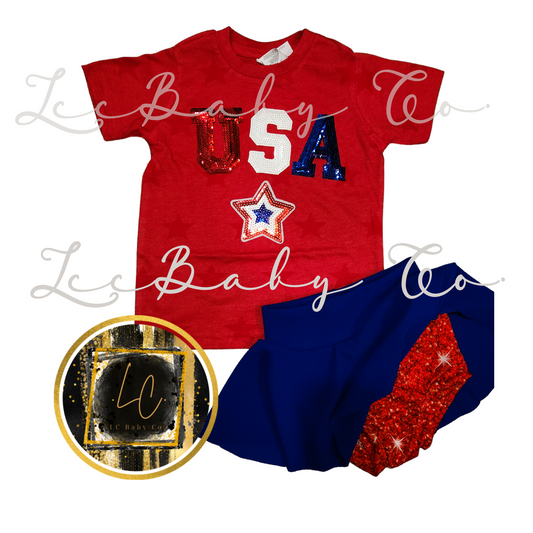 USA chenille glitter patch toddler outfit. Patriotic toddler outfit, 4th of july set,  4th of July toddler ,Independence Day toddler, USA Patriotic kids