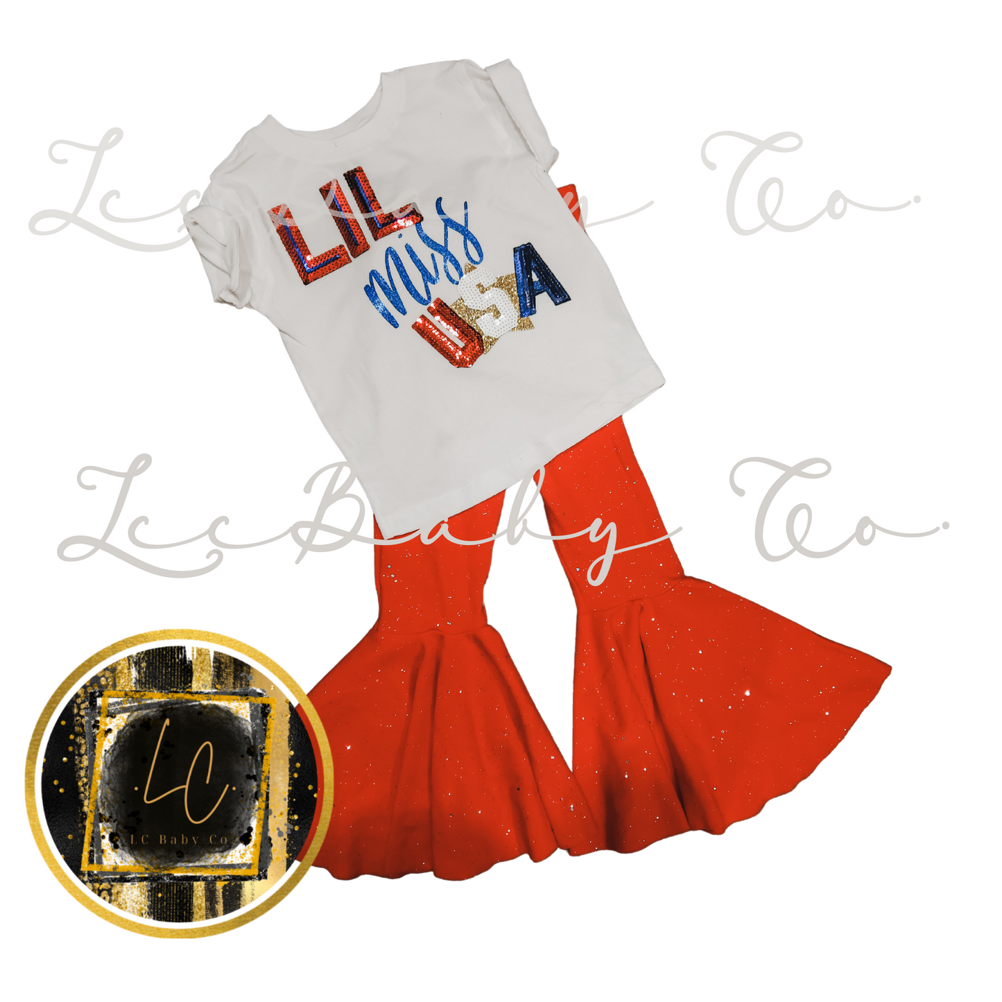 lil miss USA chenille glitter patch toddler outfit. Patriotic toddler outfit, 4th of july set,  4th of July toddler ,Independence Day toddler, USA Patriotic kids