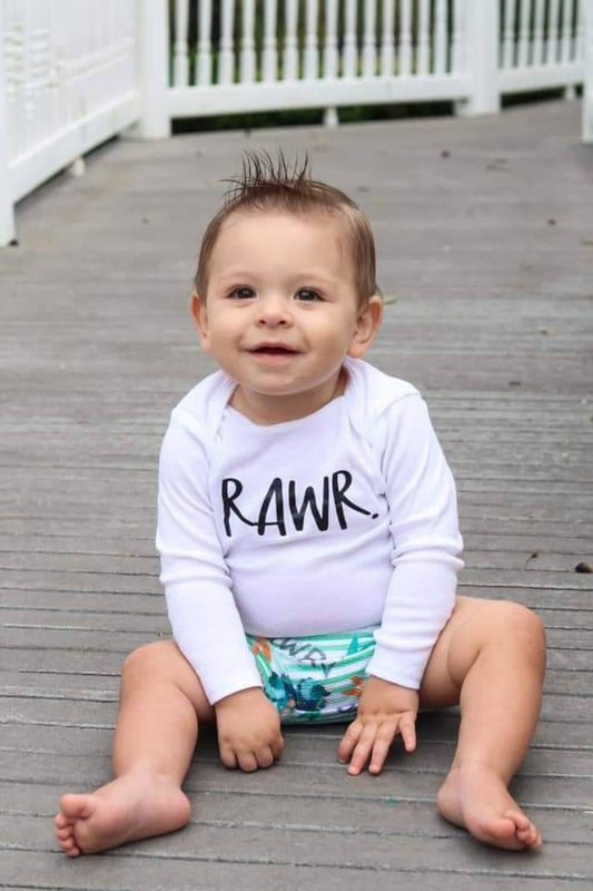 Rawr. Dino Bummies Set, Dinosaur Rawr Baby Bummies Outfit, Newborn Baby, Coming Home Outfit