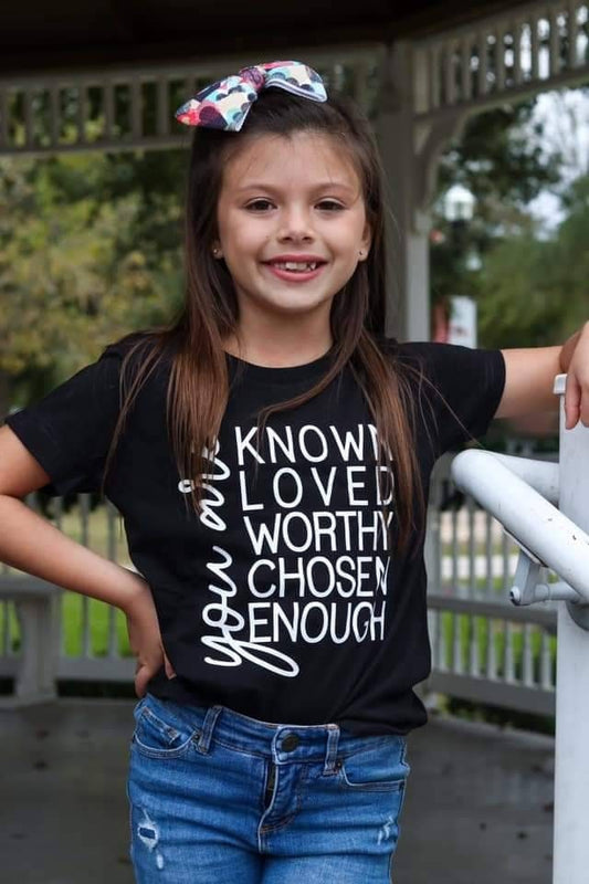 You are Loved. Worth. Enough Motivational T-Shirt,Love Your Life Shirt,Positive Tee,Kind Loved Worthy Shirt,Positive Vibes Shirt,Inspire