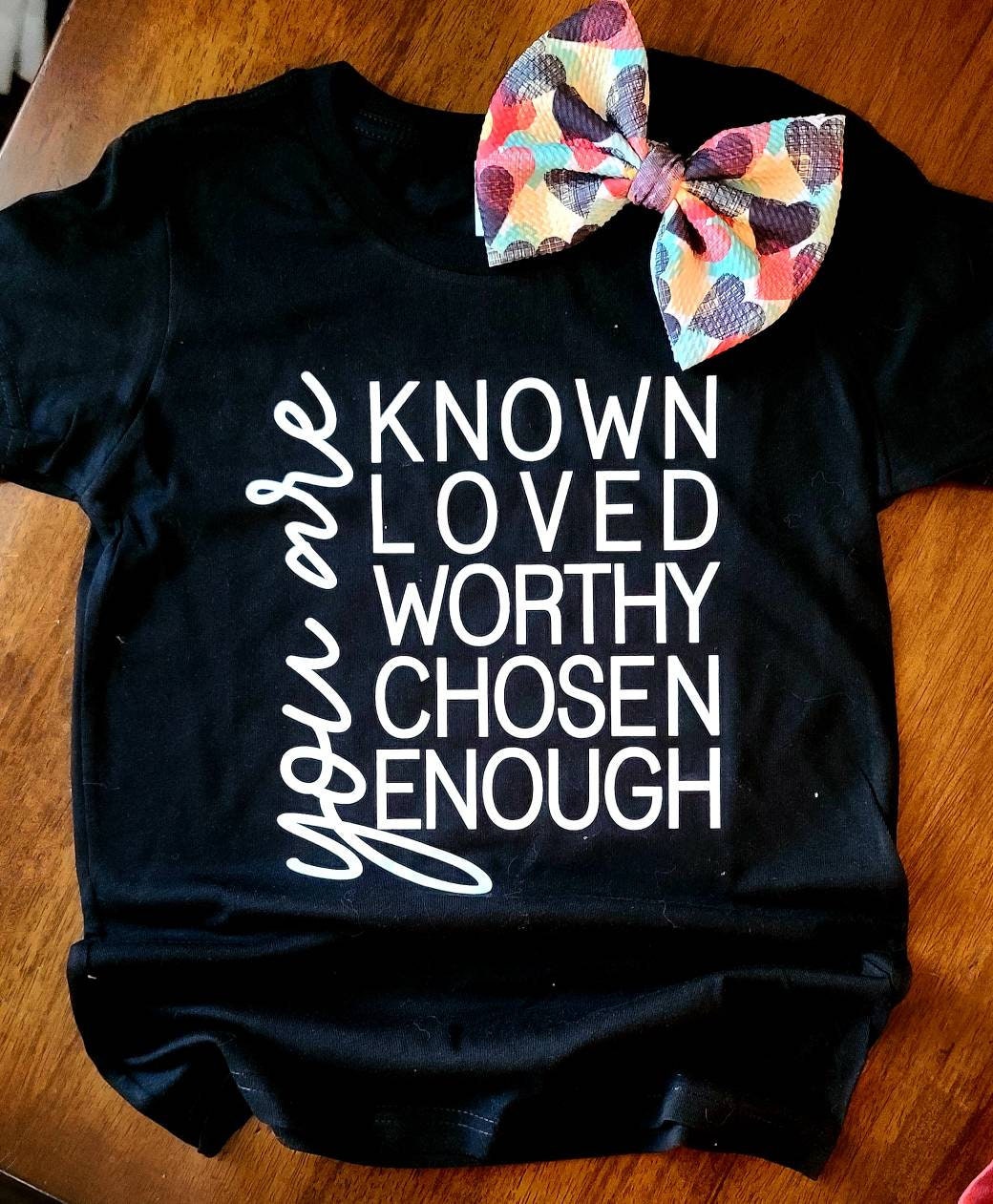 You are Loved. Worth. Enough Motivational T-Shirt,Love Your Life Shirt,Positive Tee,Kind Loved Worthy Shirt,Positive Vibes Shirt,Inspire