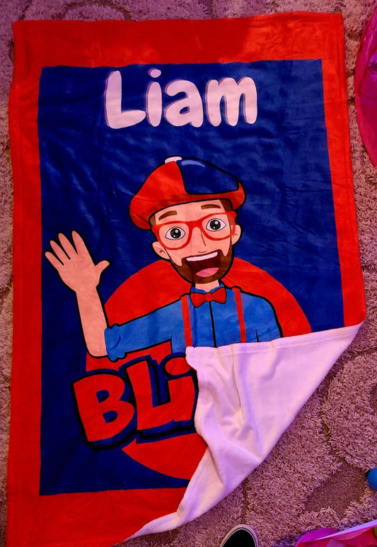 Blippi blanket