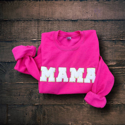 Mama Chanelle letters sewn on