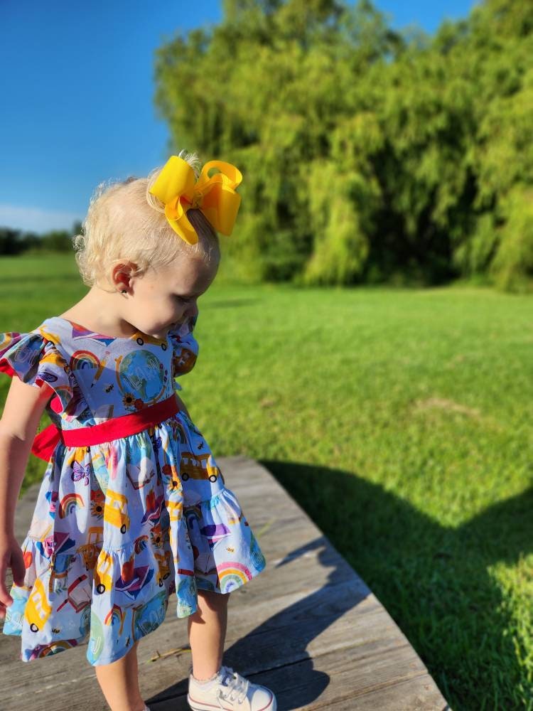 Back to school dress, school themed dress