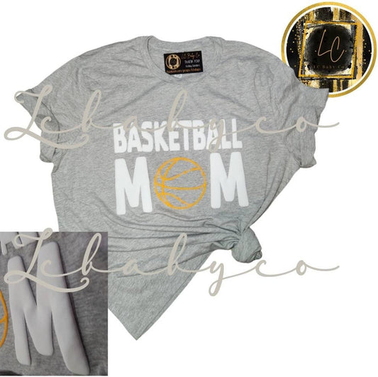 Basketball mama, basketball mama shirt, basketball mom shirt, badketball life, basketball season, chenille puff basketball shirt